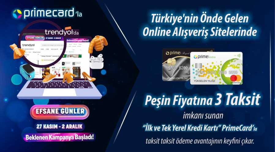 TRENDYOL'DA PEŞİN FİYATINA 3 TAKSİT!