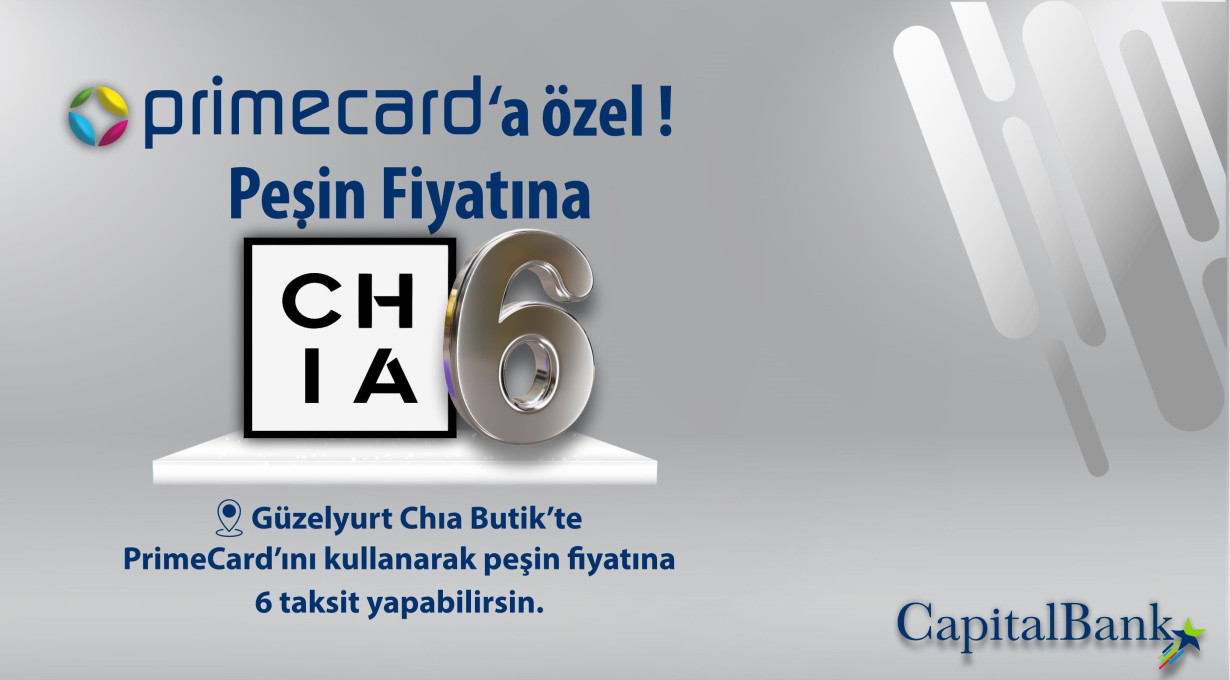 CHIA Butik’te Peşin Fiyatına 6 Aya Varan Taksit !