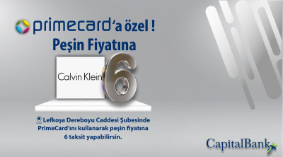 Calvin Klein’de Peşin Fiyatına 6 Aya Varan Taksit !